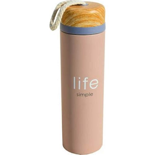Θερμός Life Simple 0.5lt Από Οικολογικά Υλικά Σε Σχήμα Ομπρέλας Με Φίλτρο Εσωτερικά , Ανοξείδωτο