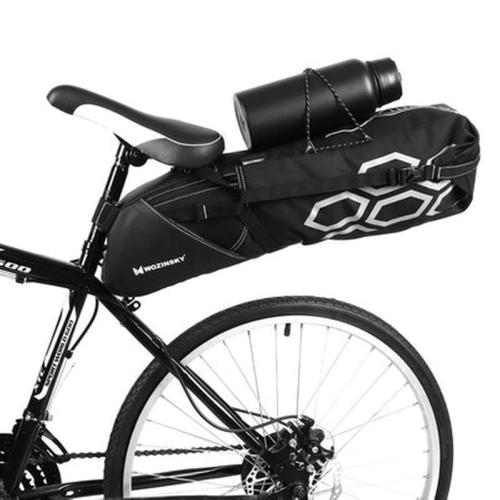 Wozinsky Large Roomy Bicycle Bag Under The Saddle 12 L Black (wbb9bk)