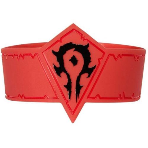 Βραχιόλι Jinx Warcraft Horde Logo Rubber - Κόκκινο