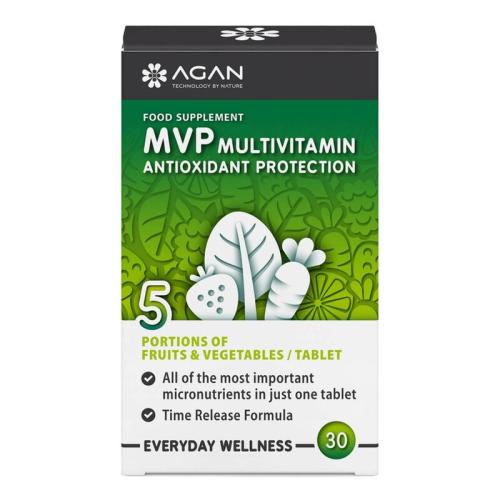 Agan Multivitamin Mvp Antioxidant Protection - 30 ταμπλέτες