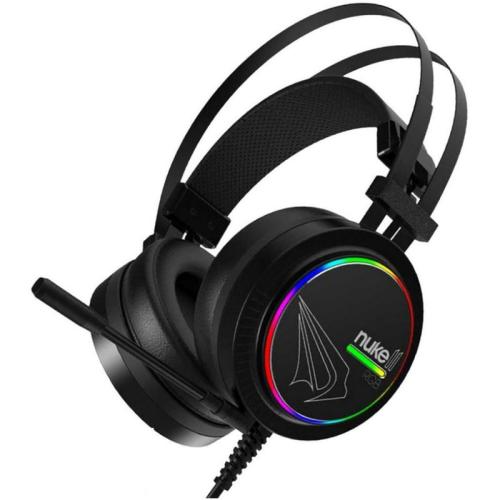 Armaggeddon Nuke 11 Gaming Ενσύρματα Ακουστικά USB με RGB Φωτισμό Μαύρα