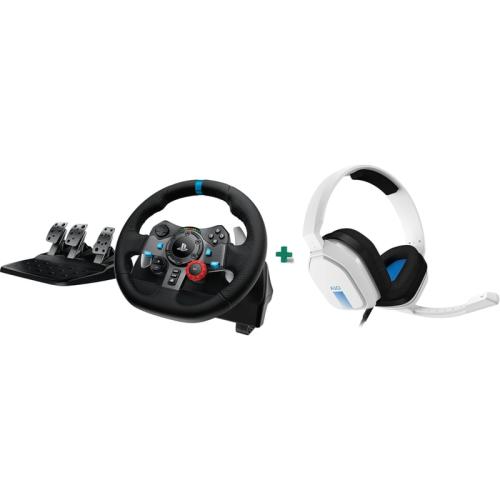 Logitech G29 Driving Force Τιμονιέρα με Πετάλια Headset ASTRO A10 Bundle για PS5, PS4