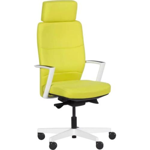 Εργονομική Διευθυντική Καρέκλα Γραφείου Ergoaction Tar Υφασμάτινη - Κίτρινο