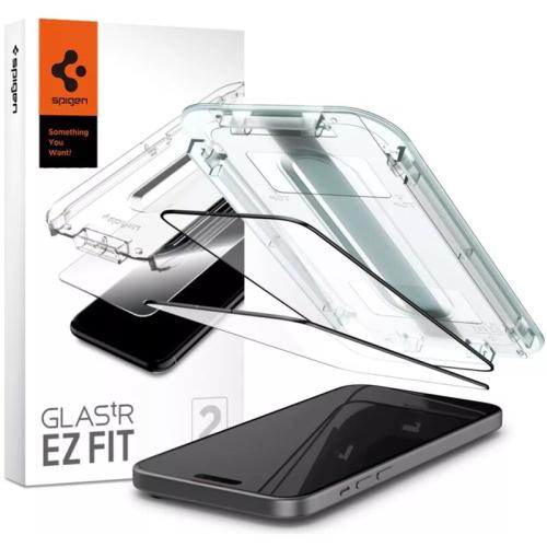 Προστατευτικό Οθόνης Apple iPhone 15 - Spigen EZ Fit GLAS.tR 2τμχ