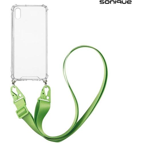 Θήκη Apple iPhone XS Max - Sonique με Strap Armor Clear - Πράσινο