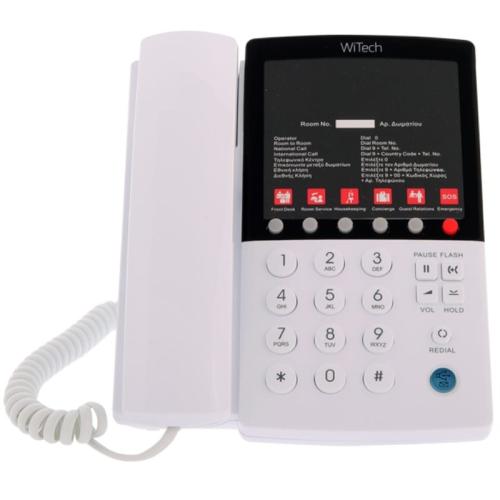 Ενσύρματο Τηλέφωνο WiTech WT-5006 - Λευκό