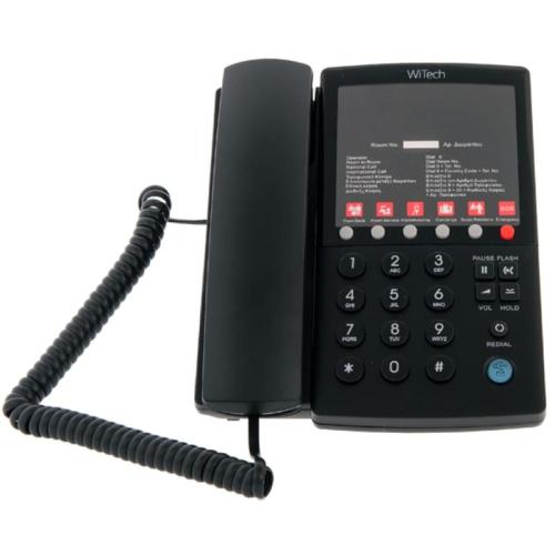 Ενσύρματο Τηλέφωνο WiTech WT-5006 - Μαύρο