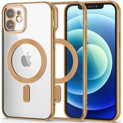 Θήκη Apple iPhone 11 - Tech-protect Magshine Magsafe με Πλαίσιο Κάμερας - Χρυσό