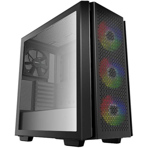Deepcool CG560 Midi Tower E-ATX Case Side Window RGB Black