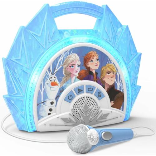 Μουσικό Καραόκε Ekids Frozen 2 Boombox And Ενσύρματο Μικρόφωνο Για Παιδιά Με Ενσωματωμένη Μουσική, Φωτισμό, Sound Effects (fr-115v2) (γαλάζιο/λευκό)