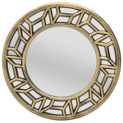 Διακοσμητικός Καθρέφτης Τοίχου Click Φ50x3 cm - Χρυσό