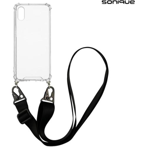 Θήκη Apple iPhone XR - Sonique με Strap Armor Clear - Μαύρο