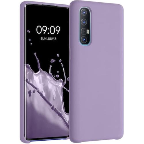 Θήκη Oppo Oppo Find X2 Neo - Kwmobile Soft Flexible Rubber Protective Cover - Violet Purple