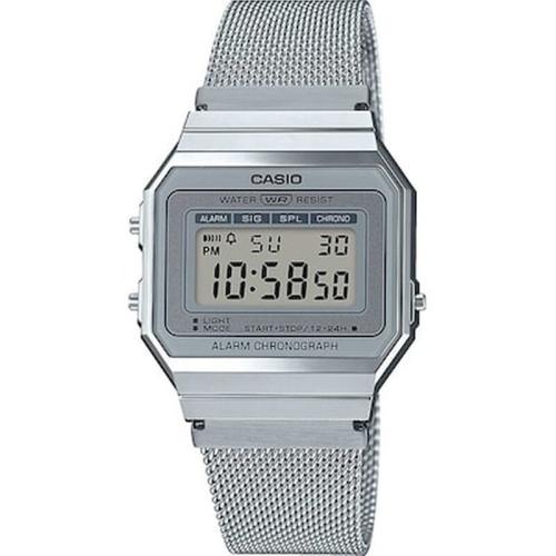 Casio Vintage Iconic Chronograph Silver Stainless Steel Bracelet