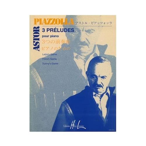 Henry Lemoine Piazzolla - 3 Preludes Βιβλίο Για Πιάνο