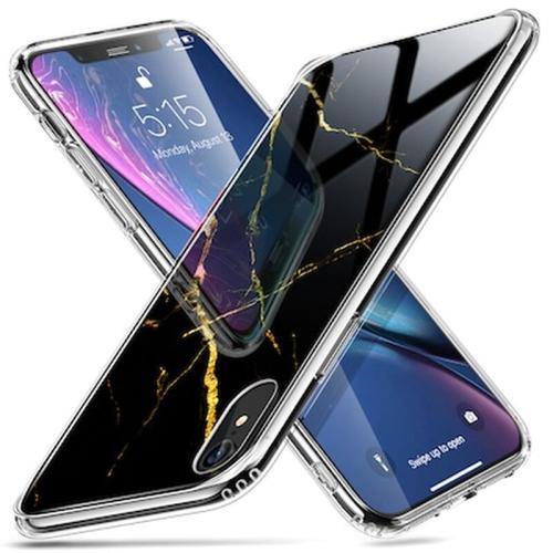 Θήκη Apple iPhone XR - Esr Mimic - Marble Black Gold