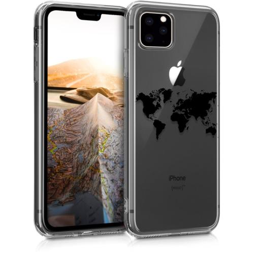 Θήκη Apple iPhone 11 Pro - Kwmobile Silicone Case- Black/Transparent