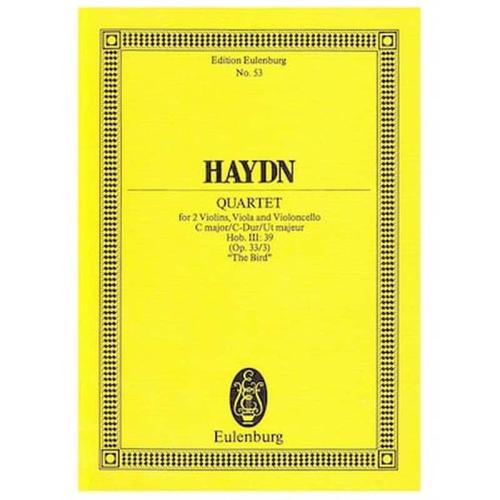 Βιβλίο Editions Eulenburg Haydn - Quartet In C Major Op.33/3 [pocket Score]