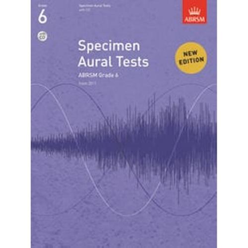 Βιβλίο Για Φωνητικά Abrsm Specimen Aural Tests, Grade 6 - Cd
