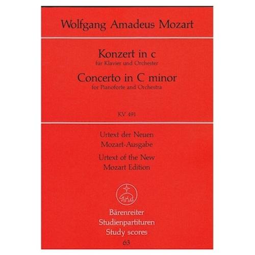 Βιβλίο Για Σύνολα Barenreiter Mozart - Concerto In C Minor Kv491 Piano [pocket Score]
