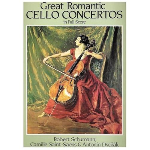Βιβλίο Για Σύνολα Dover Publications Great Romantic Cello Concertos [full Score]