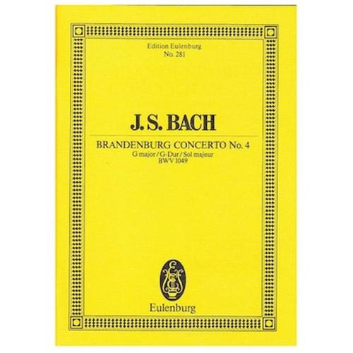 Βιβλίο Για Σύνολα Editions Eulenburg Bach - Brandenburg Concerto In G Major Nr.4 Bwv1049 [pocket Score]