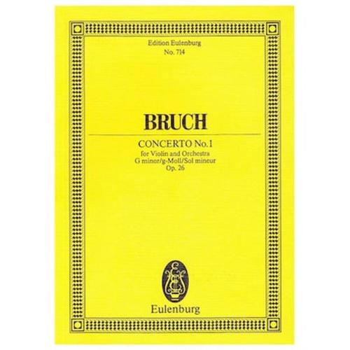 Βιβλίο Για Σύνολα Editions Eulenburg Bruck - Concerto Nr.1 G Minor Op.26 [pocket Score]
