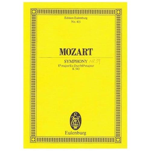 Βιβλίο Για Σύνολα Editions Eulenburg Mozart - Symphony In Eb Major K543 [pocket Score]