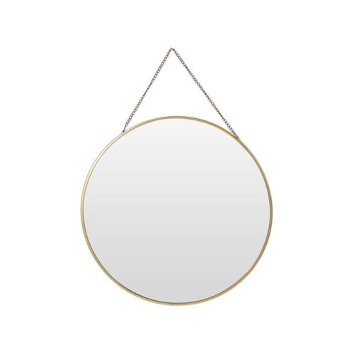 Διακοσμητικός Επιτοίχιος Στρογγυλός Καθρέφτης Με Μεταλλική Αλυσίδα, 29cm, C37008250