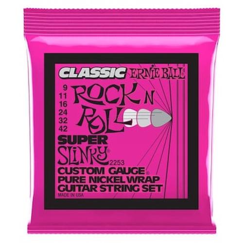 Σετ 6 Χορδές Ηλεκτρικής Κιθάρας Ernie Ball Rock N Roll Super Slinky 009-042