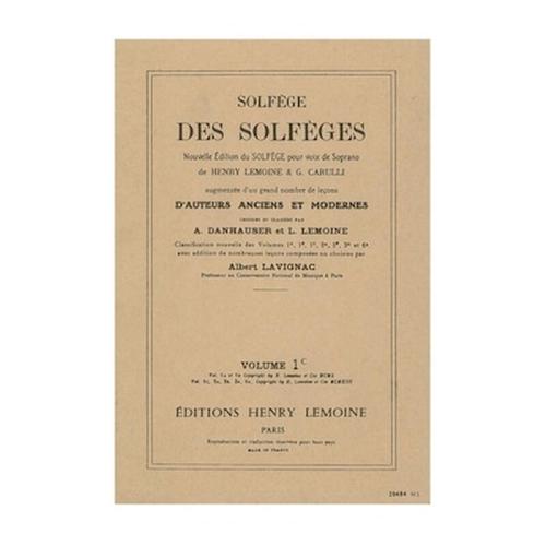 Solfege Des Solfeges, Vol.1c