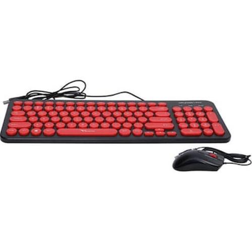 Alcatroz Wired Mouse And Keyboard Jellybean U2000 B.red U2000br