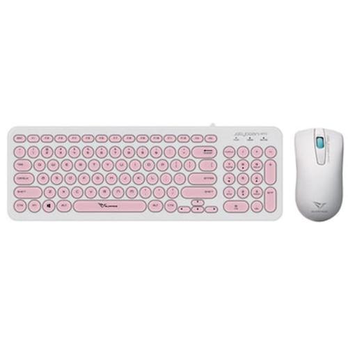 Alcatroz Wired Mouse And Keyboard Jellybean U2000 W.peach U2000wp