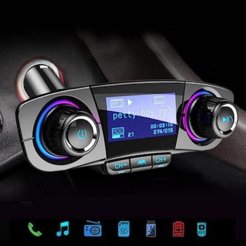 Πομπός Αυτοκινήτου Με Οθόνη - Fm Transmitter Με Usb Mp3/wma Player, Bluetooth
