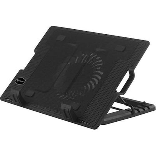 Sbox Usb Cooling Pad 17,3 With Adjustable Height Bleu Led Fan 130mm Cp-12