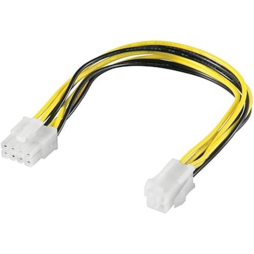 51358 Pc Power Supply Cable 8 Pin Plug - P4 4 Pin Jack 055-0353