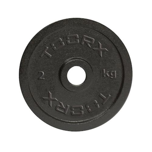 Μαύρος Μαντεμένιος Δίσκος 2 Kg Ø25mm Toorx