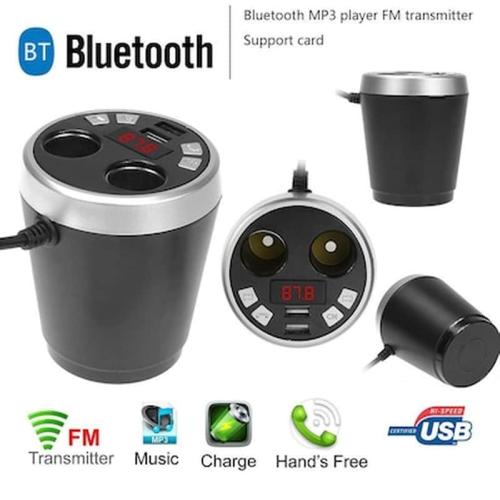 Bluetooth Handsfree Αυτοκινήτου Usb/sd Mp3 Player Φορτιστής Usb Με 2 Θέσεις Αναπτήρα Car Multifunc