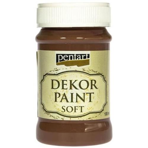 Χρώμα Κιμωλίας Dekor Soft Paint 100ml Pentart, Brown