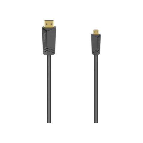 Καλώδιο HAMA HDMI 1.4 Cable HDMI male - micro USB Male 1.5m Μαύρο