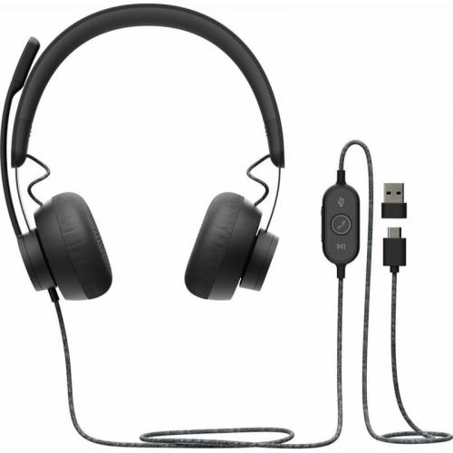Ακουστικά Headset Logitech Zone UC Wired Μαύρο