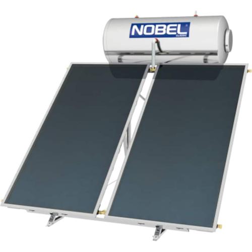 Ηλιακός Θερμοσίφωνας NOBEL Classic Glass 160L/3τμ Διπλής Ενέργειας Κεραμοσκεπής