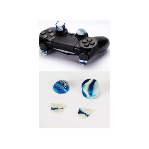 Καλύμματα Αναλογικών Μοχλών Gioteck GTX Pro Sooter Thumb Grips για PS4 - Μπλε Camo