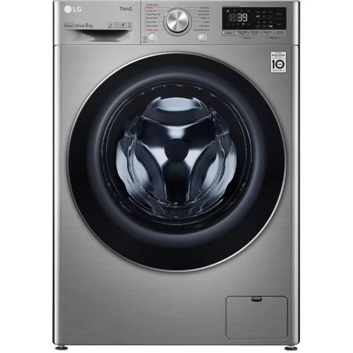 Πλυντήριο Ρούχων LG F4WV708S2TE 8kg 1400 Στροφές με AI DD™, Ατμού, TurboWash™360˚ και Wi-Fi - Inox