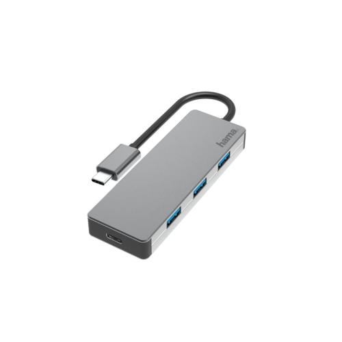 USB Hub Hama 4 Ports alu - Γκρι