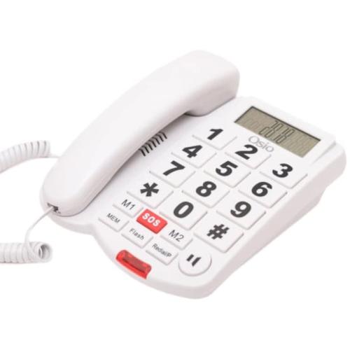 Ενσύρματο Τηλέφωνο Osio OSWB-4760W - Λευκό