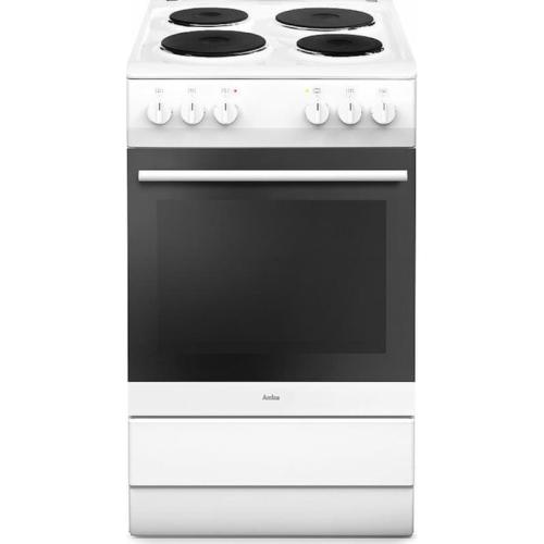 Ηλεκτρική Κουζίνα AMICA SHE 11555 W 67lt με Εμαγιέ Εστίες Λευκό