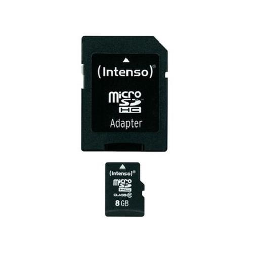 Κάρτα μνήμης microSDHC 8GB Class 10 SD Adapter - Intenso 3413460