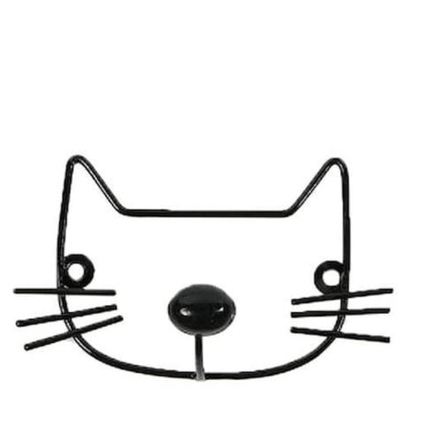 Minene Μεταλλικη Κρεμαστρα Τοιχου Black Cat - 18316011190