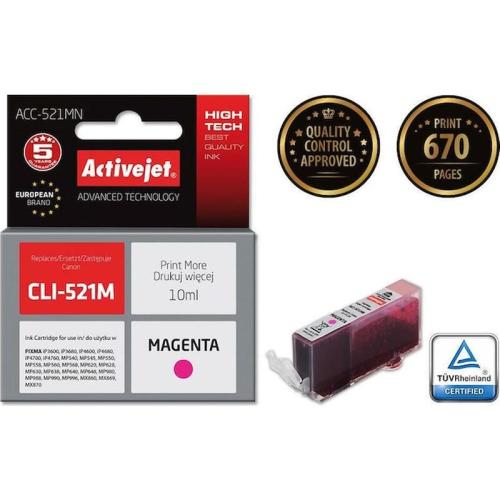 Activejet Ink For Canon Cli-521m
